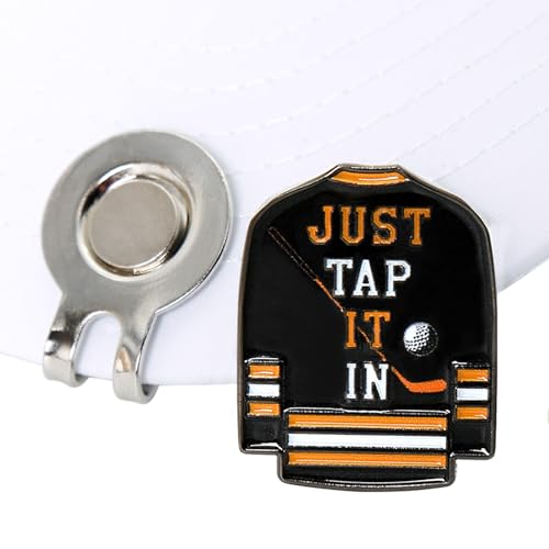 Happy Gilmore Golf Ball Marker with Hat Clip - Metal Design