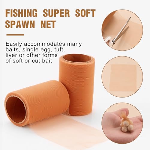 Woanger 2 Rolls Fishing Soft Spawn Net