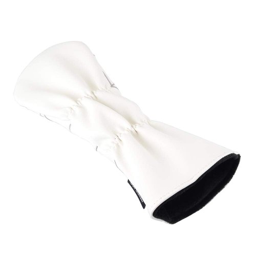 GOOACTION 1PC Spider Golf Club Driver Head Cover with Creative Embroidery Pattern Synthetic Leather White Golf Headcovers