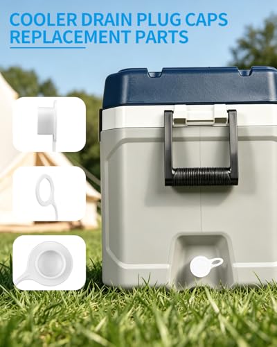 Cooler Drain Plug Caps Replacement - 2 Pack for Igloo 25-70 QT