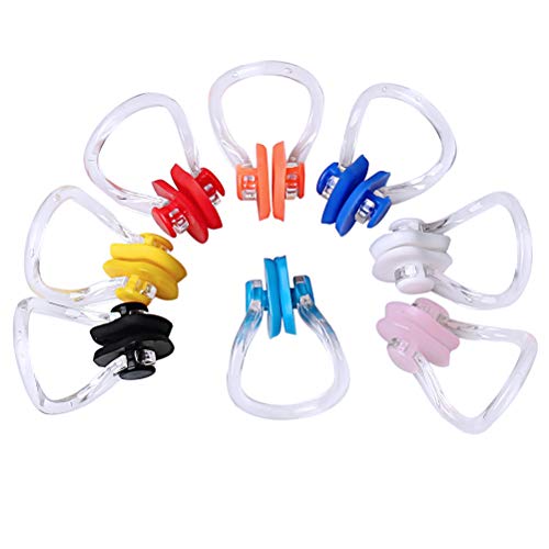 8-Piece Silicone Swimming Nose Clip Set - Waterproof Nose Protector