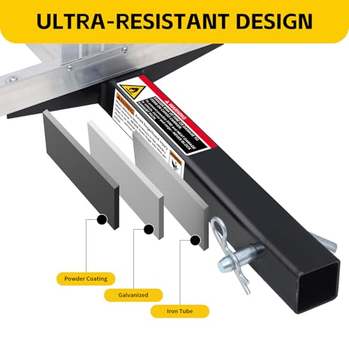 Aluminum Cargo Carrier with High Side Rails - 500 lb Capacity