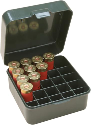25 Round Shotshell Box with Flip Top - Forest Green