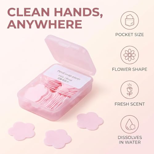 300pcs Portable Disposable Soap Sheets - Scented Travel Hand Washing Paper