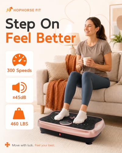 Vibration Plate Exercise Machine for Weight Loss - Rose Gold