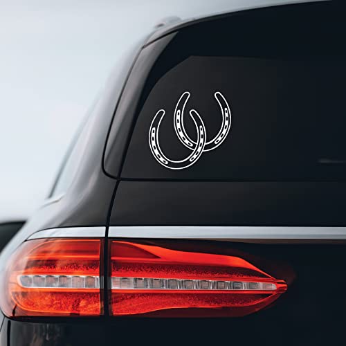 Horseshoes Vinyl Decal - 5.5" x 5" for Laptops & Cars
