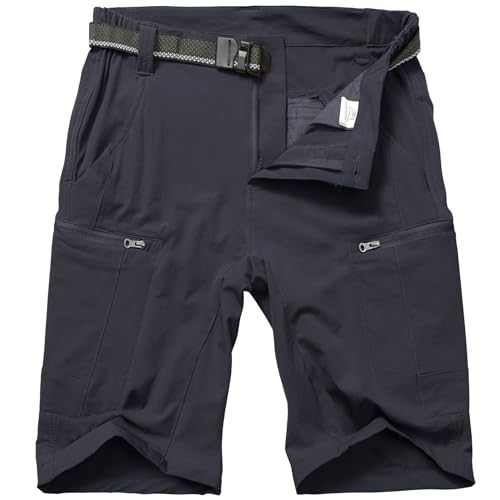 Men's Cargo Shorts with Expandable Waist Waterproof Quick Dry Hiking & Fishing Pants