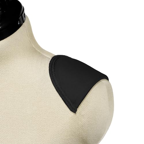 Shoulder Pads - Covered All-Purpose, 1/4 Inch, Black