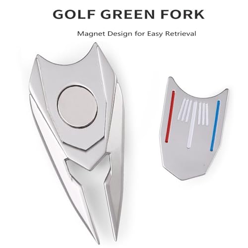 Golf Divot Repair Tool with Magnetic Ball Marker & Hat Clip