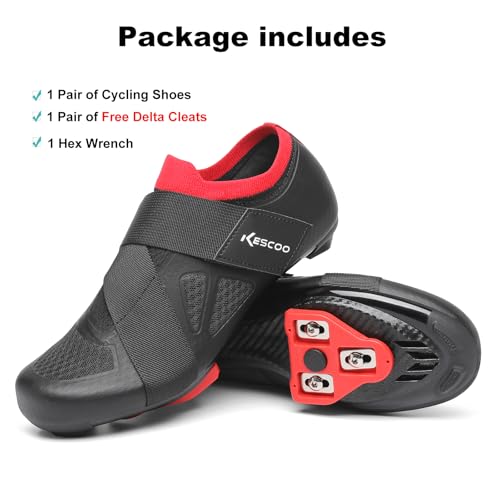 Indoor Cycling Shoes for Peloton & SPD - Black, Size 11.5 Women/9.5 Men