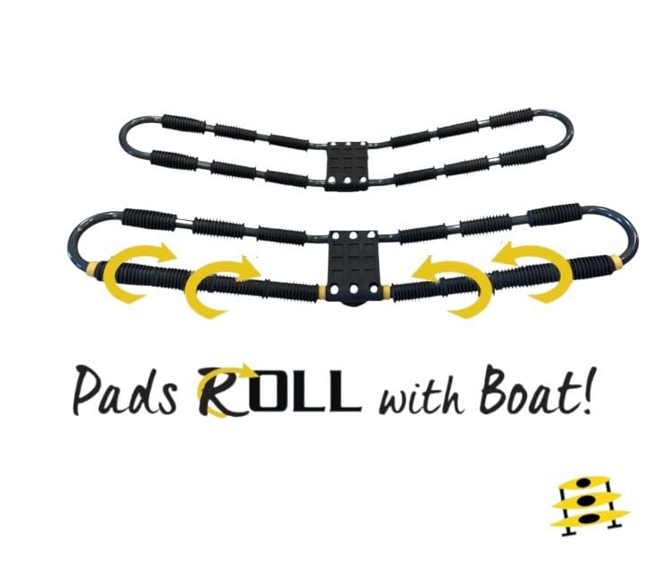 Kayak Roof Rack with Tie Down Straps - V-Rack Car Top Carrier