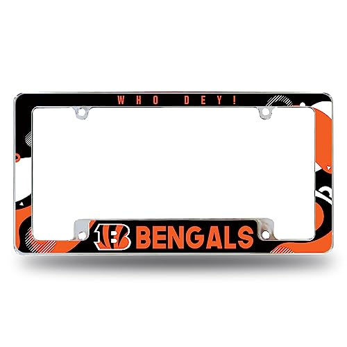 Cincinnati Bengals Chrome License Plate Frame - 12" x 6"