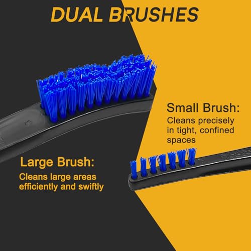 3-Piece Double-Ended Gun Cleaning Brush Set - Mixed Material Brushes