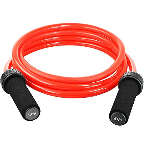 Weighted Jump Rope 1.5LB for CrossFit Boxing & Fitness Training - Durable PVC Handles