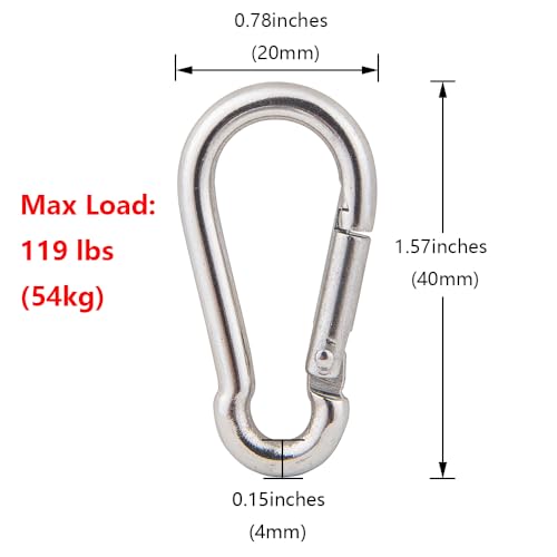 304 Stainless Steel M15 Single Swivel Pulley Blocks - 2 Pack