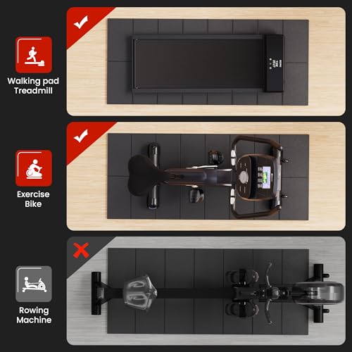 Treadmill Mat for Carpet & Hardwood Floors - 55x24