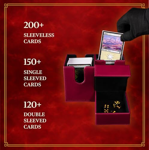 Arcana Key Foil Deck Box for 150+ Cards - SleeveChief Luxury Card Organizer