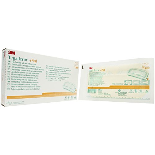 3M Tegaderm Dressing W/Non-Adhesive Absorbent Pad 3.5"X8" - Box of 25