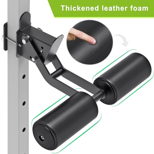 Adjustable Nordic Curl Attachment for 2" x 2" Power Rack - Premium Leather