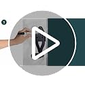 Vertical Sword Mount - Adjustable Wall Hanger for Daggers & Knives - Black