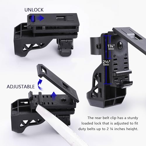 Tactical Flashlight Holster - 360° Rotating, Adjustable Belt