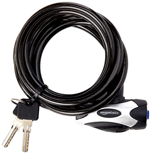 Weather Resistant Bike Security Cable Lock - 70 Inches, 8mm