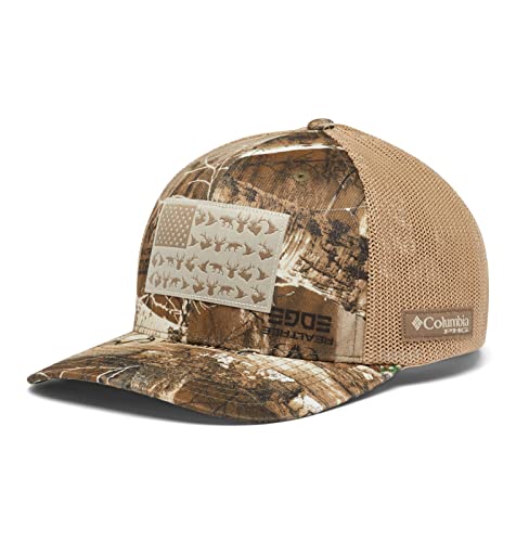 Columbia Unisex PHG Camo Mesh Ball Cap Large-X-Large Realtree Edge Game Flag