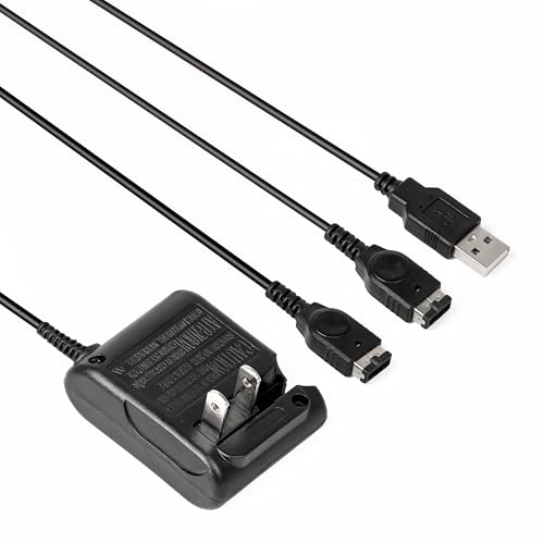 Gameboy Advance SP Charger Kit with USB Cable & Wall Adapter