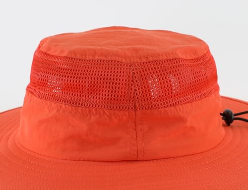 Kids Wide Brim Sun Hat UPF50+ UV Protection - 2-4T Orange