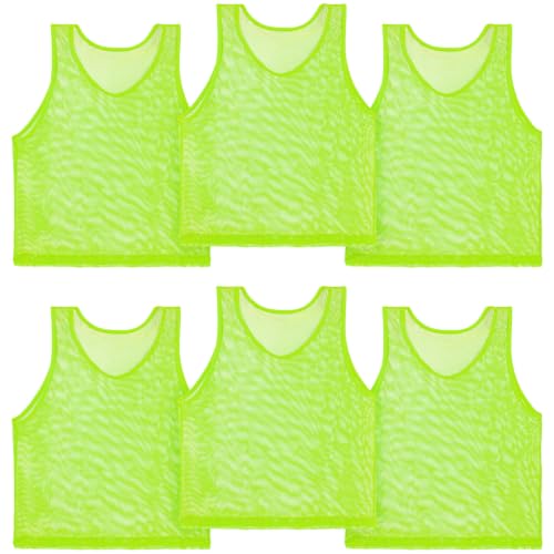 Lightweight Mesh Scrimmage Vests for Youth & Adult Teams - 6/12 Pack