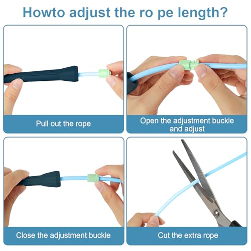 Adjustable Jump Rope for Adults - 4PCS Multicolor Set