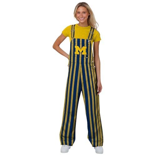 NCAA Women's Bib Overalls with Team Logo - Michigan Wolverines, Medium