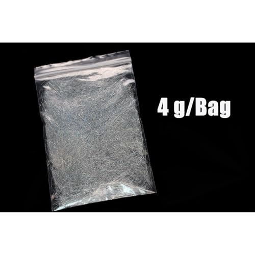 Holographic Silver Ice Dub - 4 Inch Fly Tying Dubbing Material