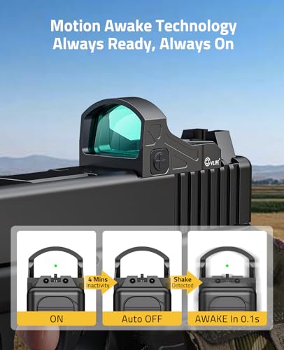 Green Dot Sight - WolfCloak X03 Motion Awake Reflex Sight for RMR Footprint