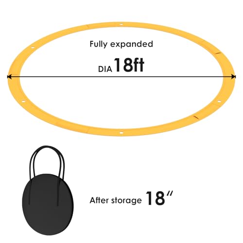 Portable Lacrosse Crease - Regulation Size 18' with Carry Bag
