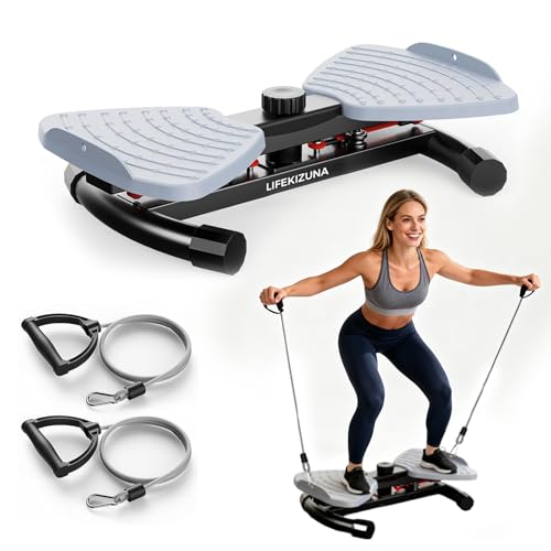 Ab Twister Board - 350 lbs Capacity, Ultra-Quiet Home Gym - Black