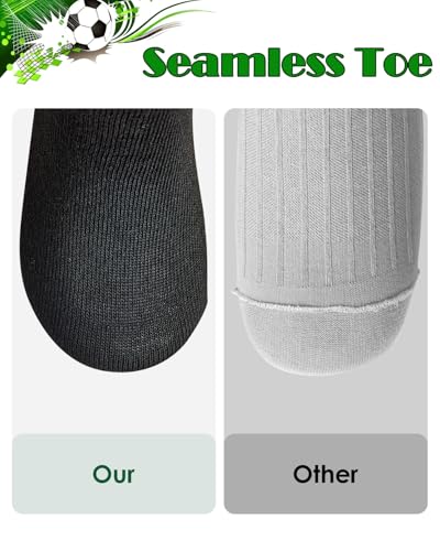 Kids Soccer Socks - Green & Green White - Ages 6-9