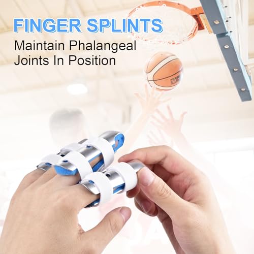 Finger Splint - 2 Pack Medium Size Finger Brace for Joint Protection