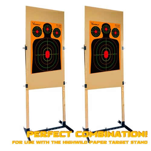 25 Pack Silhouette Splatter Paper Shooting Targets - 18x24 Inch