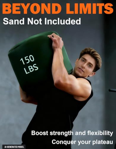Sandbag Workout Bag for Weight Training - 200LB Black