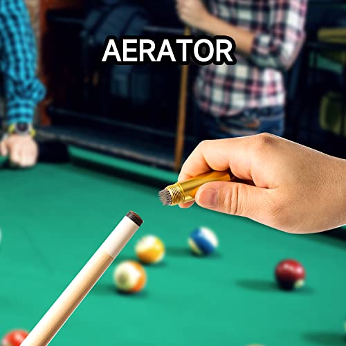 Pool Cue Tip Tool with Keychain - Scuffer, Shaper, Aerator