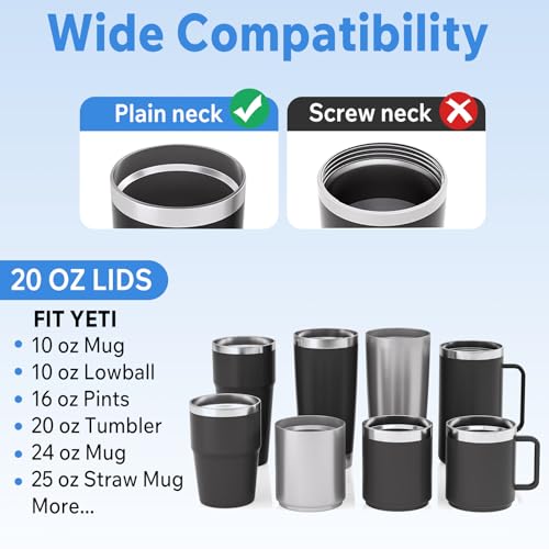 20 oz Tumbler Lid - Magnetic Slider Replacement Lid