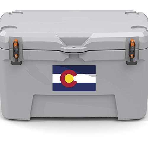 Colorado State Flag Decal Sticker - 5" x 3" Premium Vinyl - 2-Pack