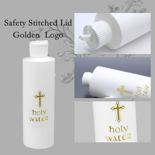 3 Pack 250ml Holy Water Bottles, Reusable Plastic Containers for Religious Use