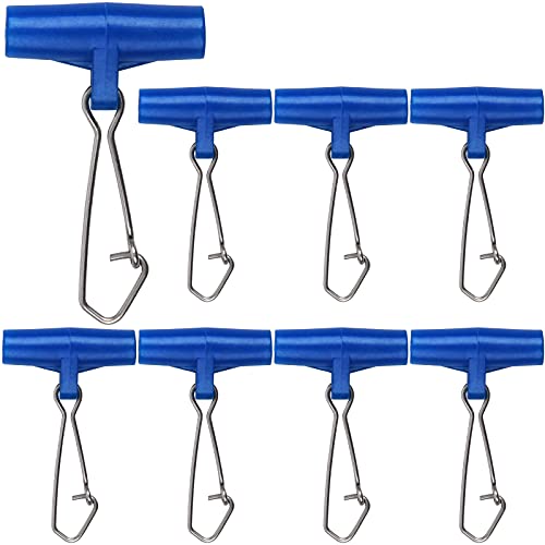 Fishing Line Sinker Slides with Duo Lock Snap - 10pcs
