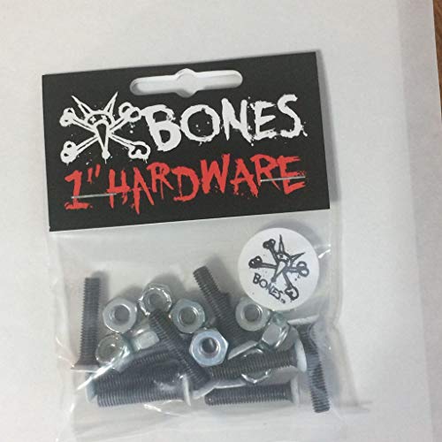 1-Inch Skateboard Mounting Hardware - Set of 8 Bolts