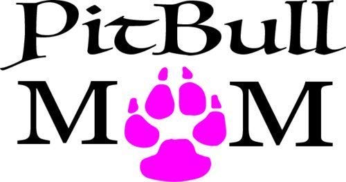 Pit Bull Vinyl Decal - 4.7 x 3.3 Inch Weatherproof Dog Sticker