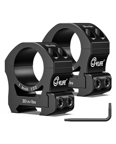 Medium Scope Rings Mount - 1 Inch Diameter for Picatinny Rails