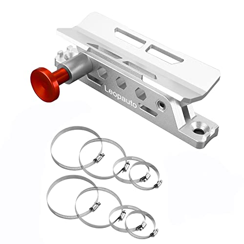 Vehicle Fire Extinguisher Mount Bracket, Aluminum Adjustable Quick Release Roll Bar Fire Extinguisher Bottle Mount with 8 Clamps, Compatible with Jeep Wrangler JK TJ Rubicon UTV, Silver