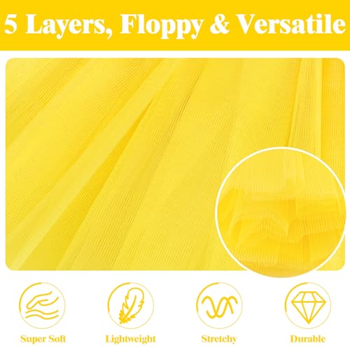 Sarfel Tutu for Women Adults 5 Layerd Skirts Fluffy Skirt